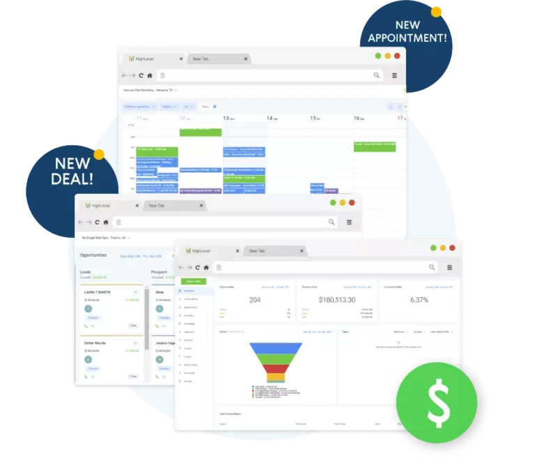 CRM screens